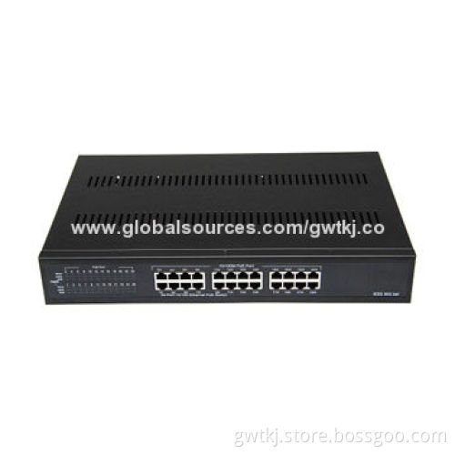 10/100M 24-port PoE switch